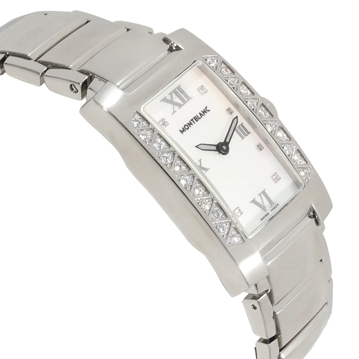 Women's Steel Stainless Profile Elegance Watch 36127 Montblanc Pre-Owned in