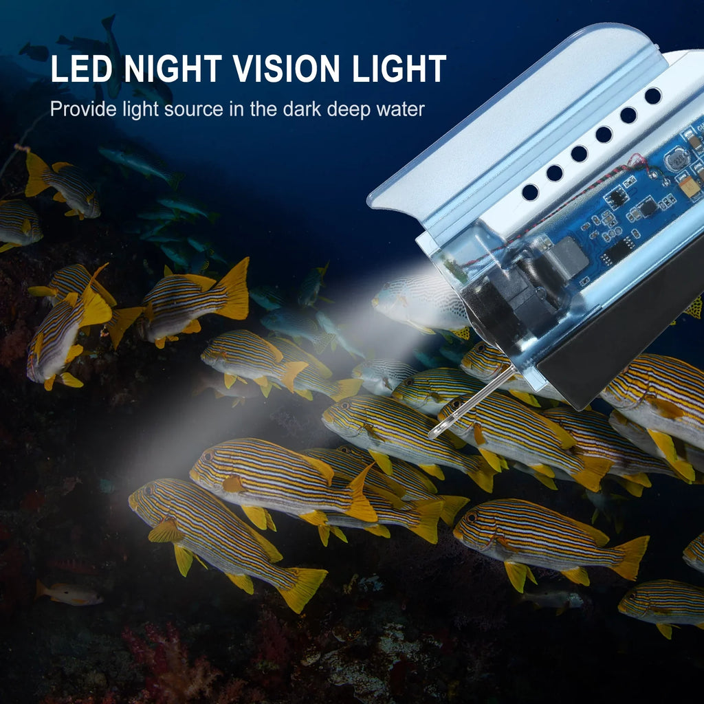Finder Underwater Fishing Camera Cage Fishing for Fish Fishing with Case Ice with Cable Sea APP Camera 1080P Control Carry Kayak Video Holder Mobile Phone Lake Live Bait Dcenta 50M Boat