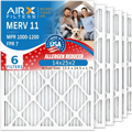 & 14x25x2 1000, Filter MERV FILTERS MPR 6 WICKED HVAC to AIR. FPR Made Air Comparable 7 Conditioner Electrostatic MPR by Furnace 11 Filter Pack Pleated Premium CLEAN 14x25x2 1200 Air USA Filters AIRX