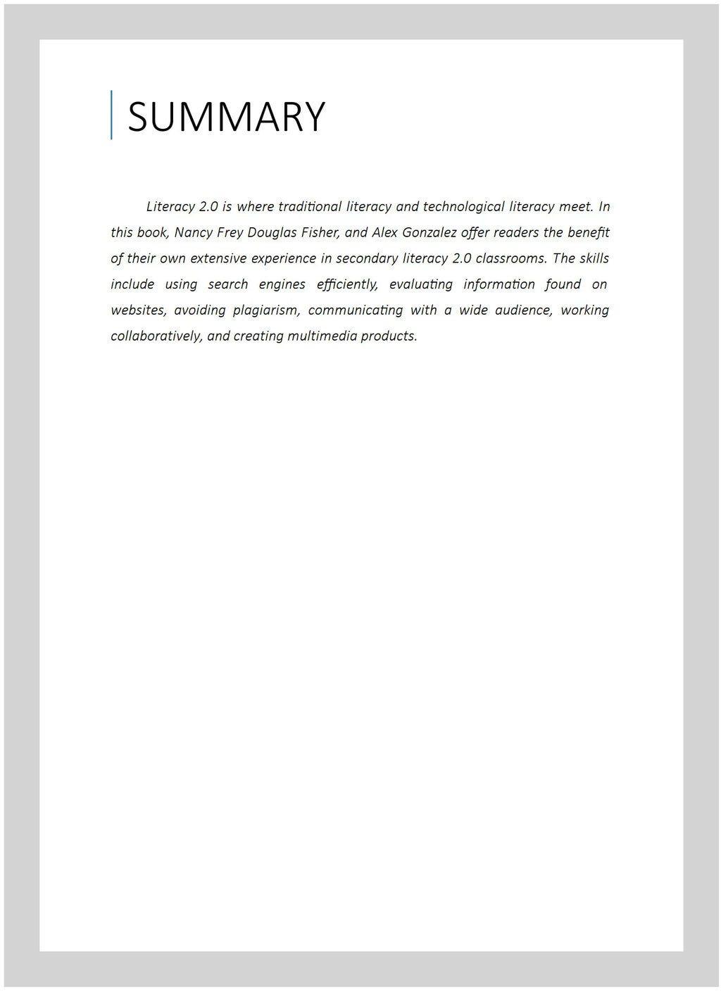 Paperback : Reading ISBN-13 2.0 21st Classroom, Nancy; Gonzalez, ISBN by 1935249800, in Used Douglas; Century Alex, Writing Literacy and Frey, Fisher, 9781935249801 the