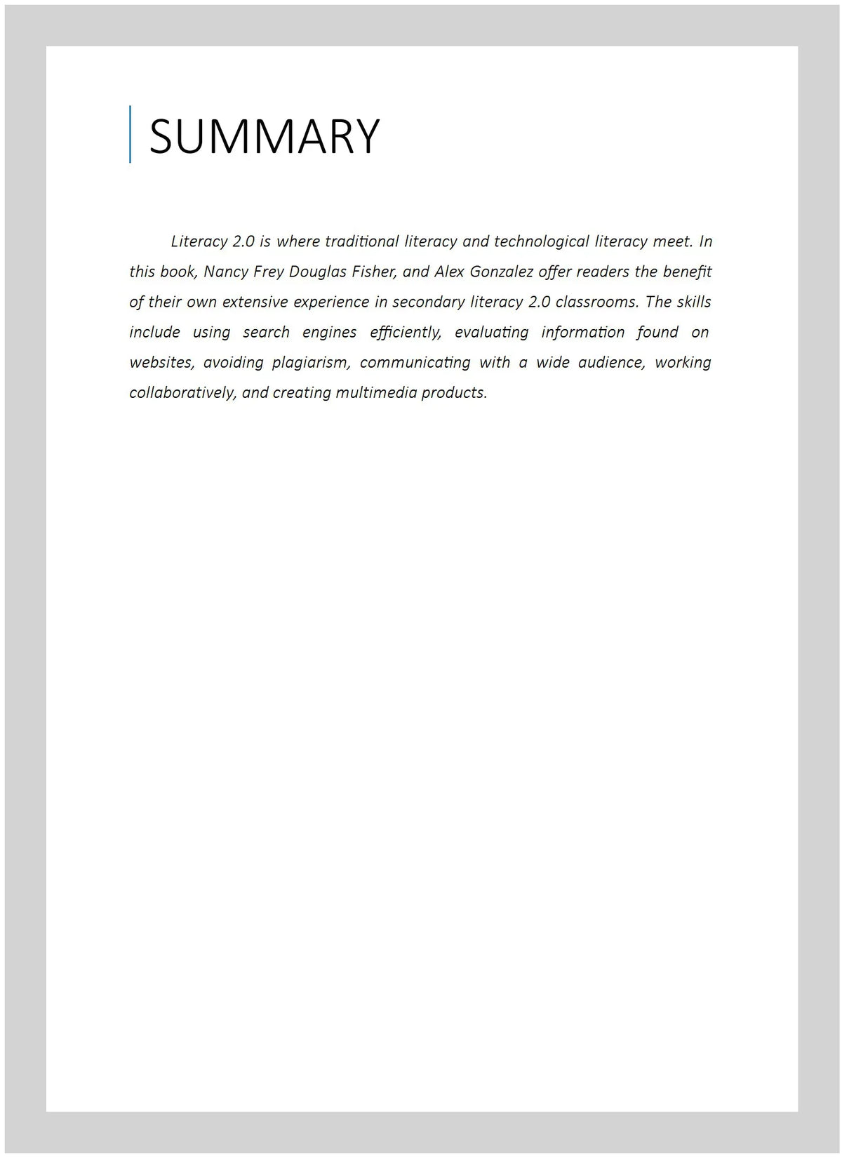 Paperback : Reading ISBN-13 2.0 21st Classroom, Nancy; Gonzalez, ISBN by 1935249800, in Used Douglas; Century Alex, Writing Literacy and Frey, Fisher, 9781935249801 the