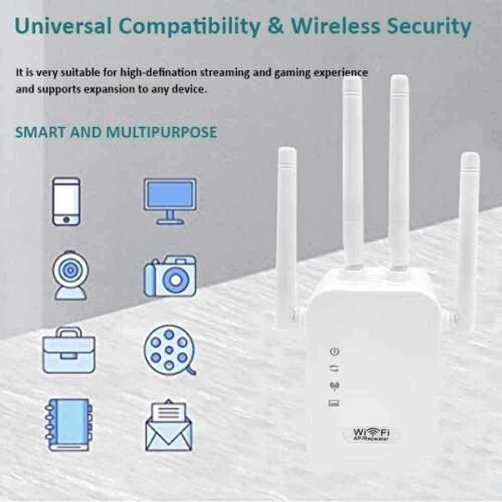 signal WiFi (5G Repeater，Wifi 1200Mbps White / Booster, WiFi Internet to NIFFPD Home Dual Booster 8,574sq.ft WiFi 2.4 Up Band GHz) for Booster Extender, Extenders