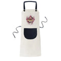 BBQ Adjustable Art Fish Pinafore Street Cotton Pocket Apron Fresco Graffiti Bib n Kitchen
