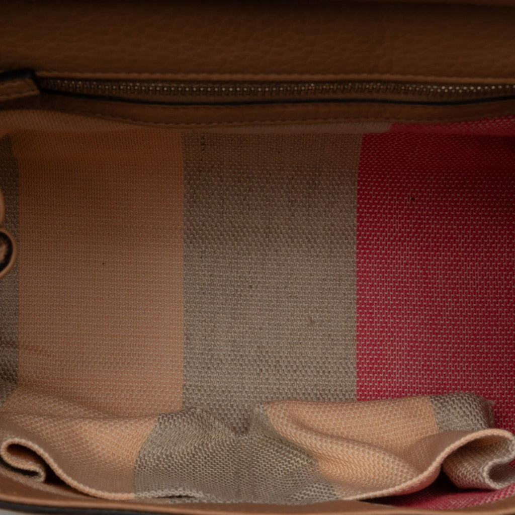 Women's Daily Bamboo Leather Bag (Good) Pre-Owned Shoulder Gucci Pink GUCCI Handbag 370831