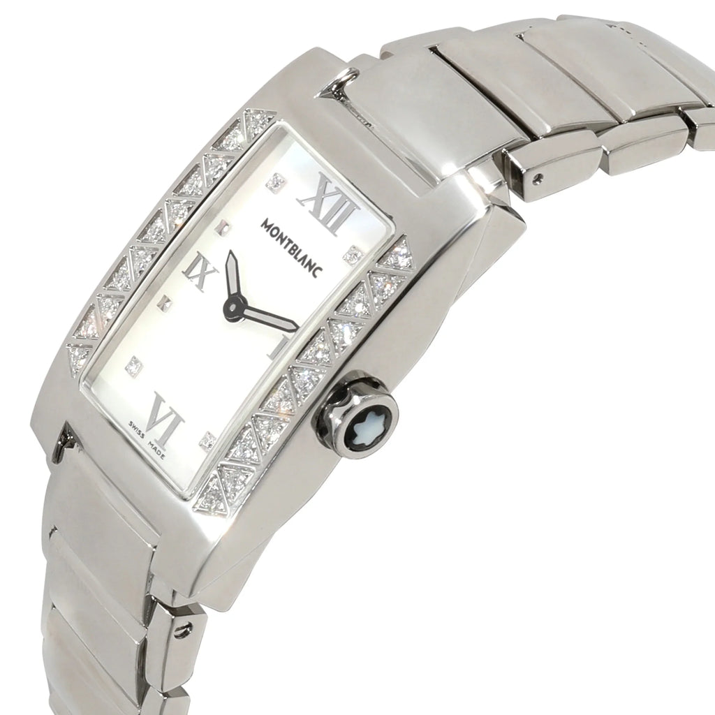 Women's Steel Stainless Profile Elegance Watch 36127 Montblanc Pre-Owned in