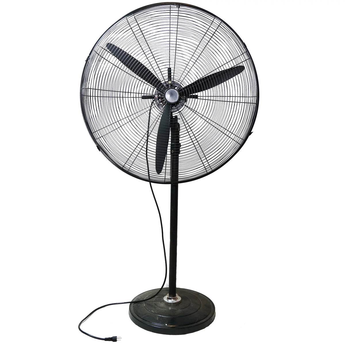 Pedestal Adjustable Industrial - Northlight Oscillating 3-Speed 30" Fan Black