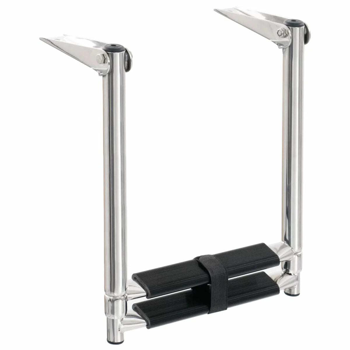 Stainless 2-step Boarding Carevas Folding Steel Ladder