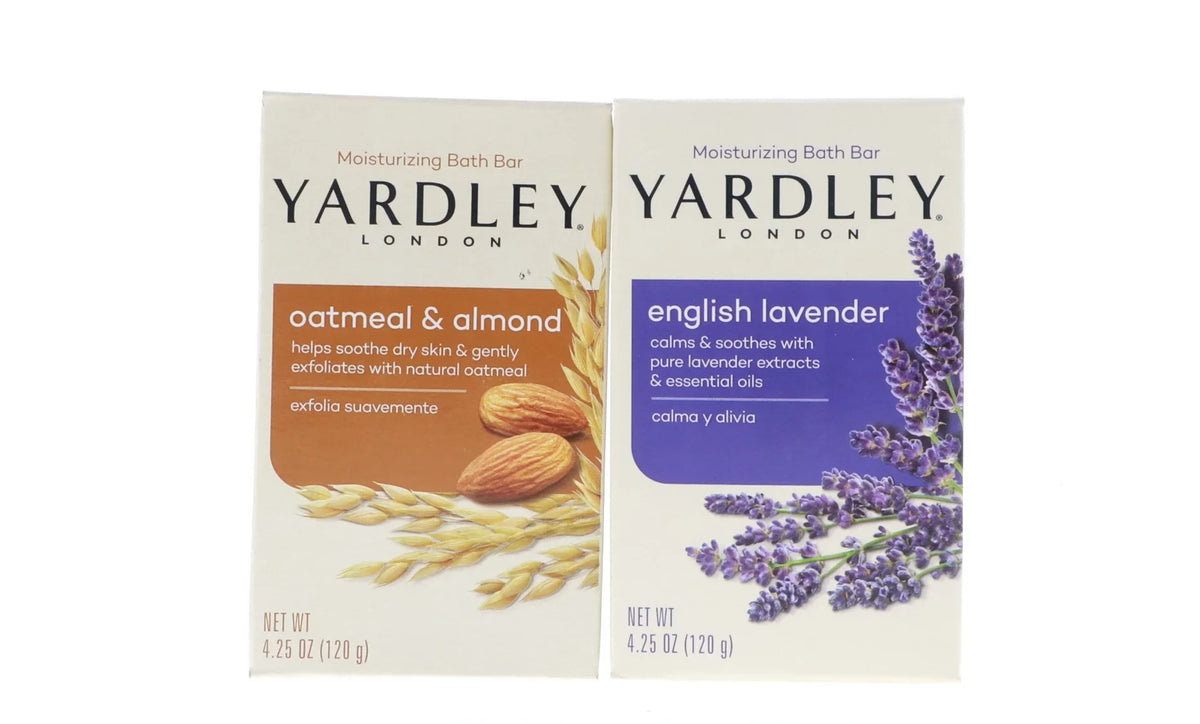 PCS 6 oz Yardley Bar, Bar, Oatmeal Bath Lavender Yardley English 6 Almond oz PCS, & 4.25 4.25 Bath