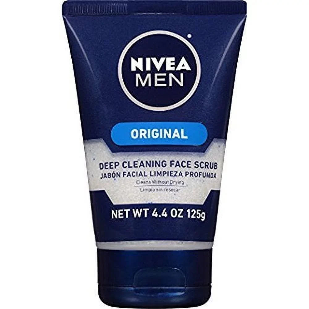Men 4-Pack 4.4 Nivea Cleaning Original, Deep Oz, Face For Scrub