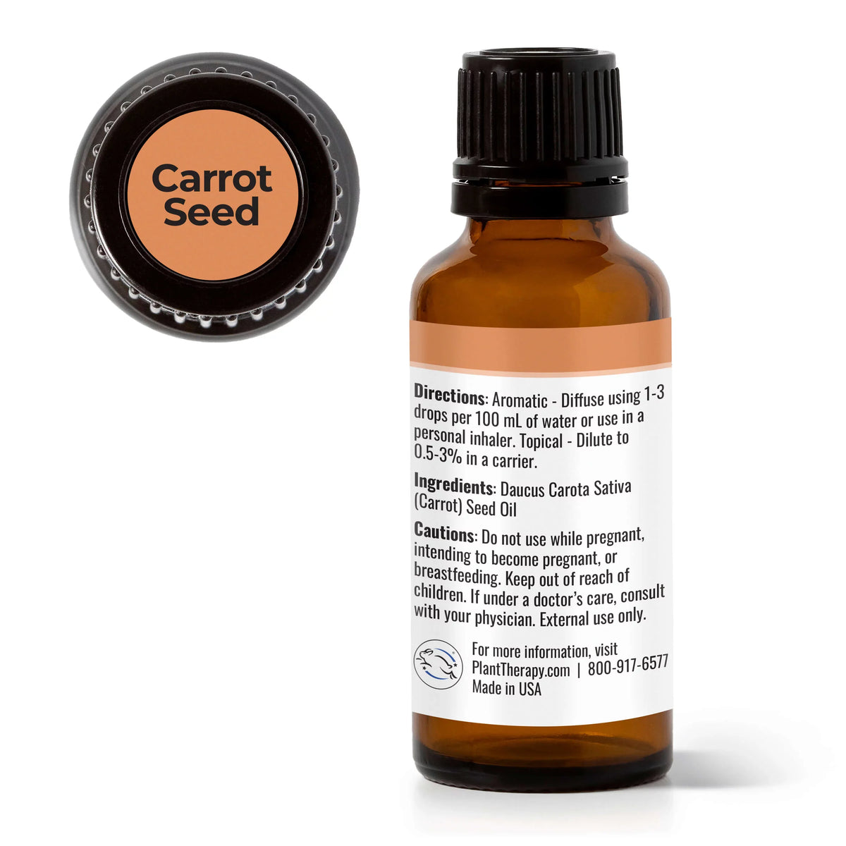 Essential mL 100% Therapy (1 Therapeutic Oil Grade 30 oz.) Carrot Plant Pure, Undiluted, fl. Seed