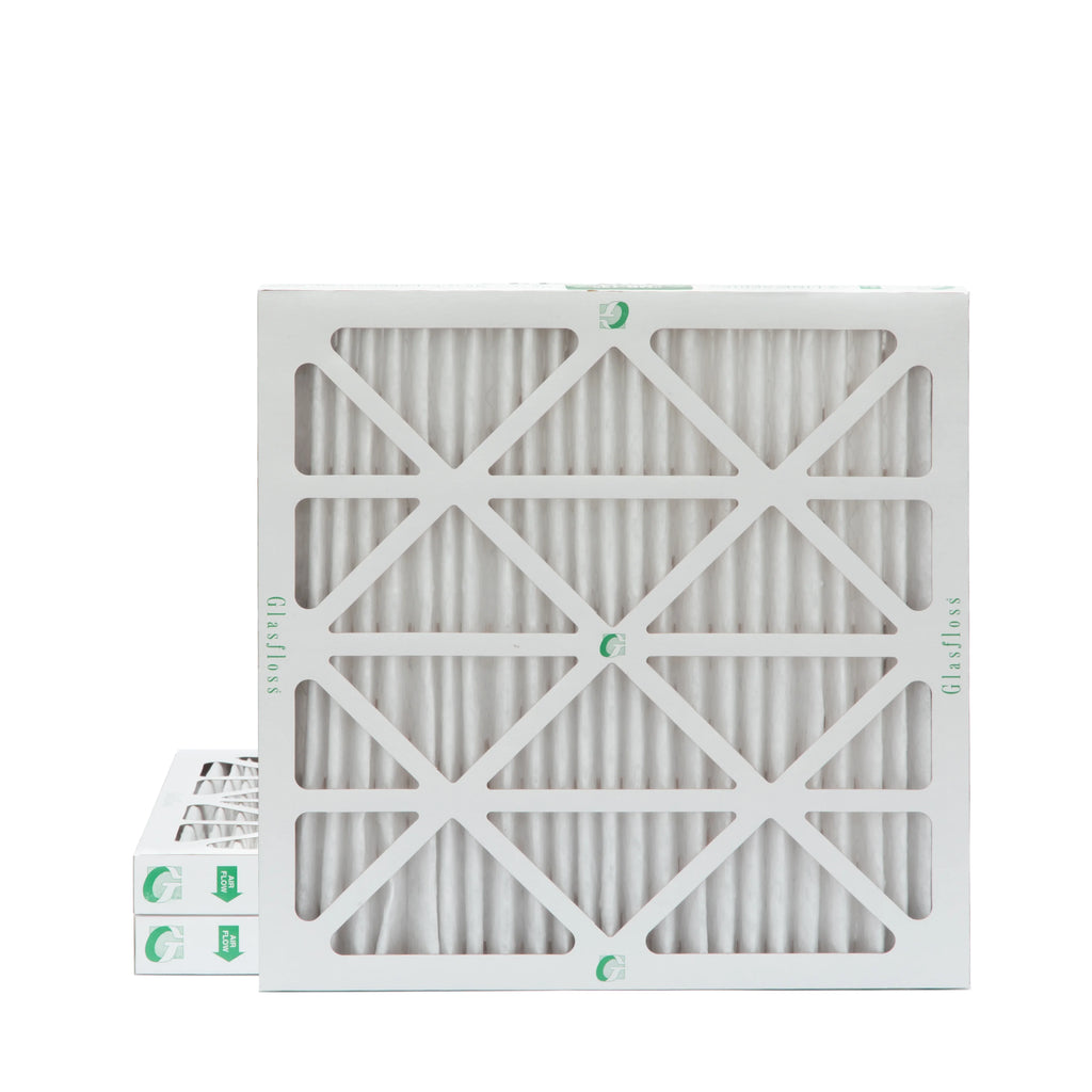 of 24x24x2 Size: 23-3/8 x 3 13 MERV x Pleated Actual Inch 2" 1-3/4 Glasfloss. Pack Filters by 23-3/8 Air