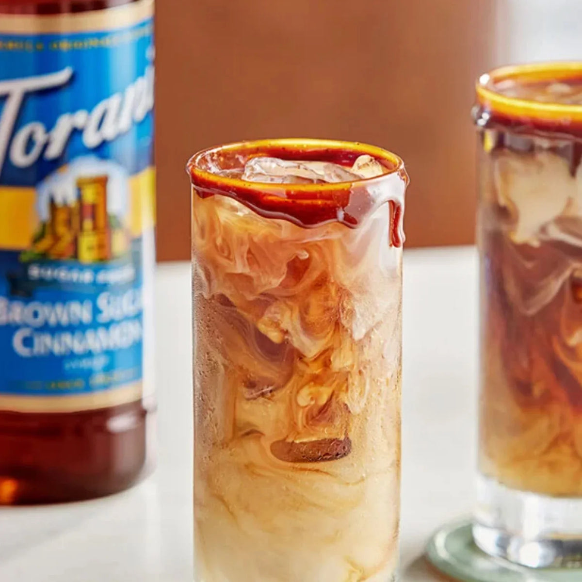 mL) Torani Pump + Brown Cinnamon Syrup 25.4 Sugar Gold Syrup, Sugar-Free (750 oz
