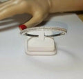 Natural Tennis Gold Cut Bracelet SI1 Diamond(I-J)Baguette 14K 4ct White Round &