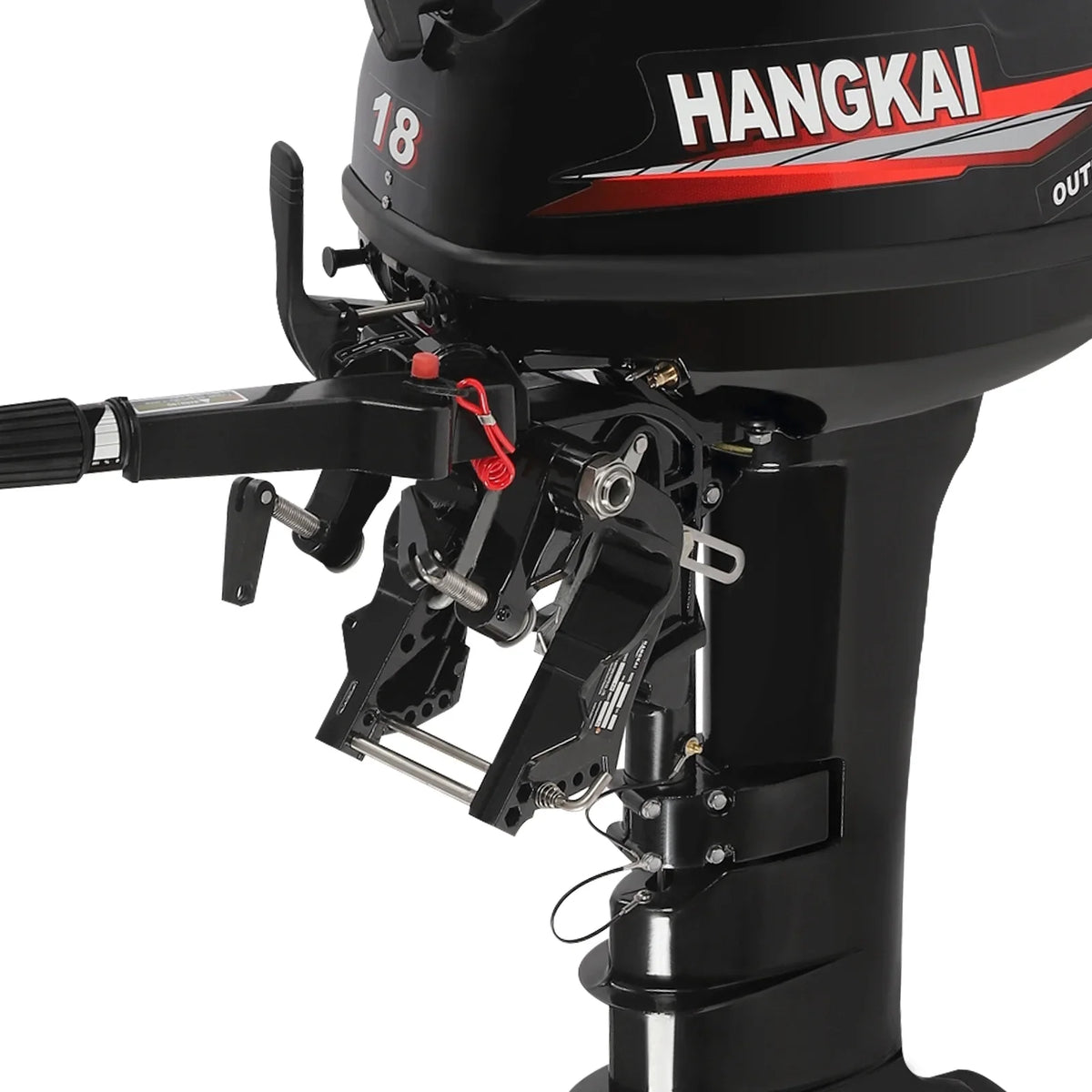 w/CDI 2 Aluminum Boat Engine Outboard 246cc Motor System Fishing Shaft 18 HP Stroke Alloy Motor, Boat Wuzstar Cooling Long Liquid