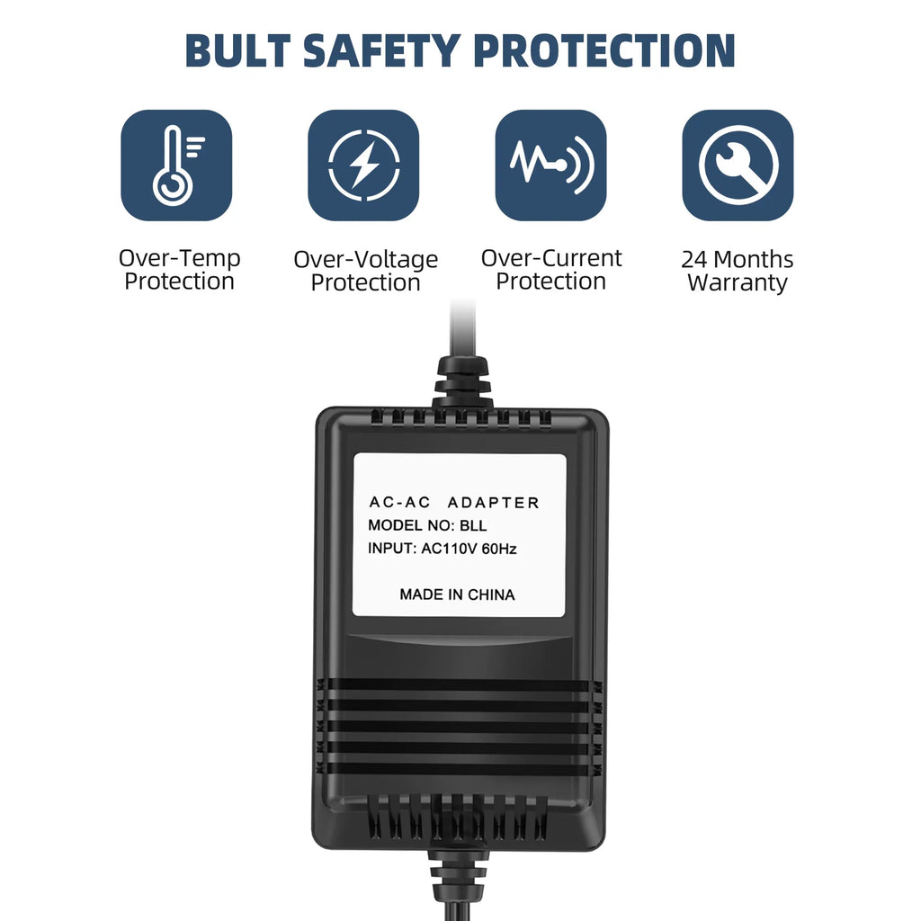 PGENDAR Charger Battery BWS Storm 12A Adapter Supply Watchdog 12V For 2500 Special No. AC BWS12A Basement Model Duty Heavy Power Backup BWS-12A Cable The GPH PS Box Sump Pump Cord