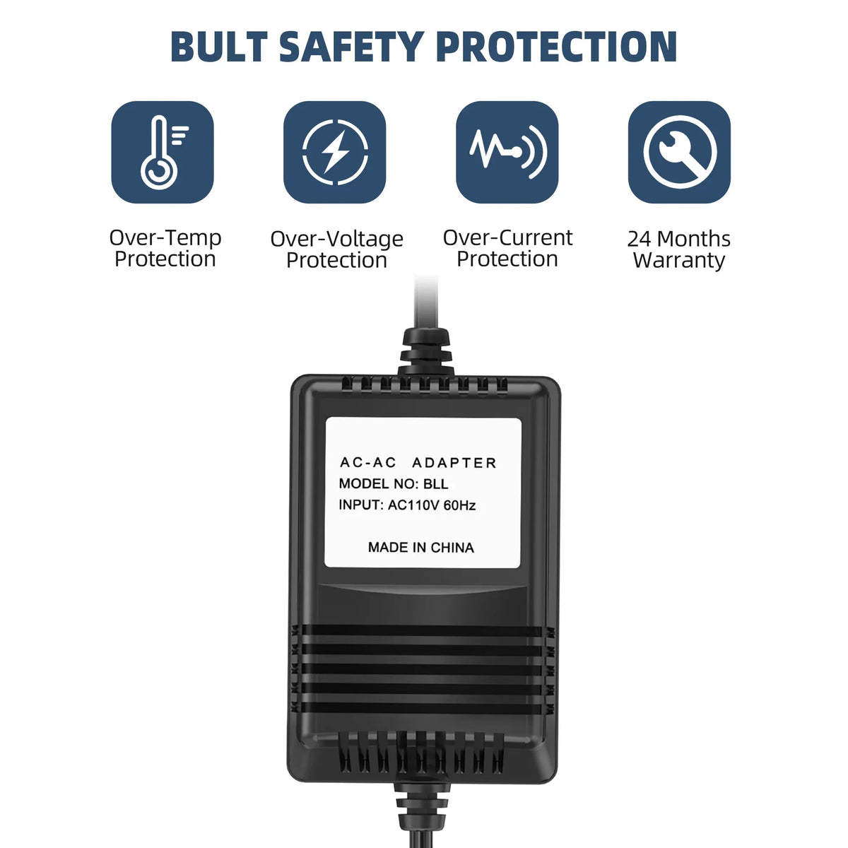 PGENDAR Charger Battery BWS Storm 12A Adapter Supply Watchdog 12V For 2500 Special No. AC BWS12A Basement Model Duty Heavy Power Backup BWS-12A Cable The GPH PS Box Sump Pump Cord