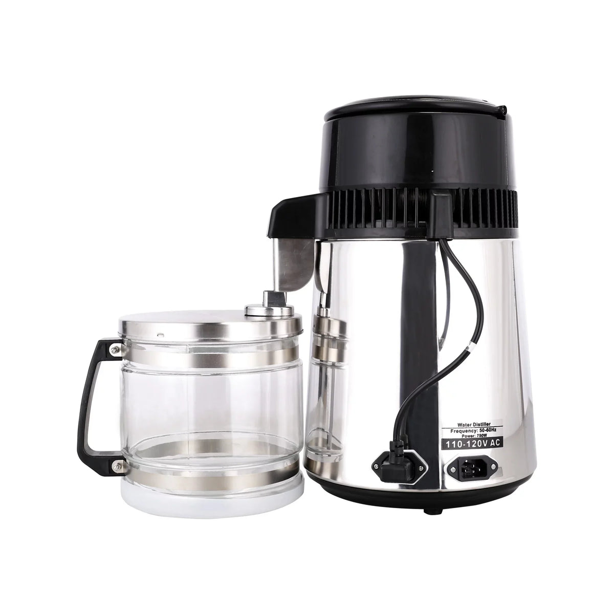 Stainless Steel Home 4L Distiller Liquid Bottle Machine Purifier Glass