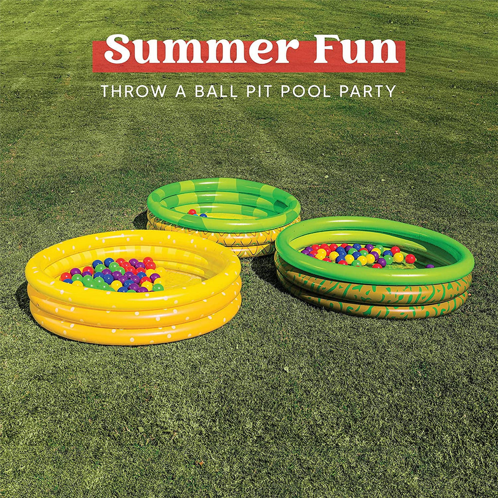 Kiddie Pool Inflatable Packs 45 3 Kids Set Pit Ball Avocado Pool Liquid Pool Pools Baby 10 Pool Pineapple X Summer Inflatable Lemon for Kiddie Fun Swimming
