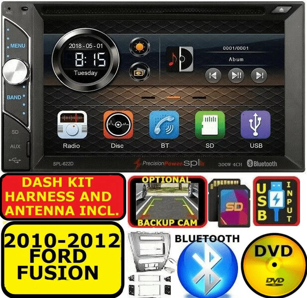 FORD FUSION PKG AM/FM RADIO TOUCHSCREEN CD/DVD BLUETOOTH USB 2010-12 STEREO CAR