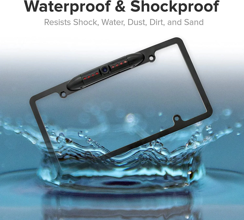 for Backup Frame ILX507 Rearview License ALPINE Black ILX-507 Camera Plate