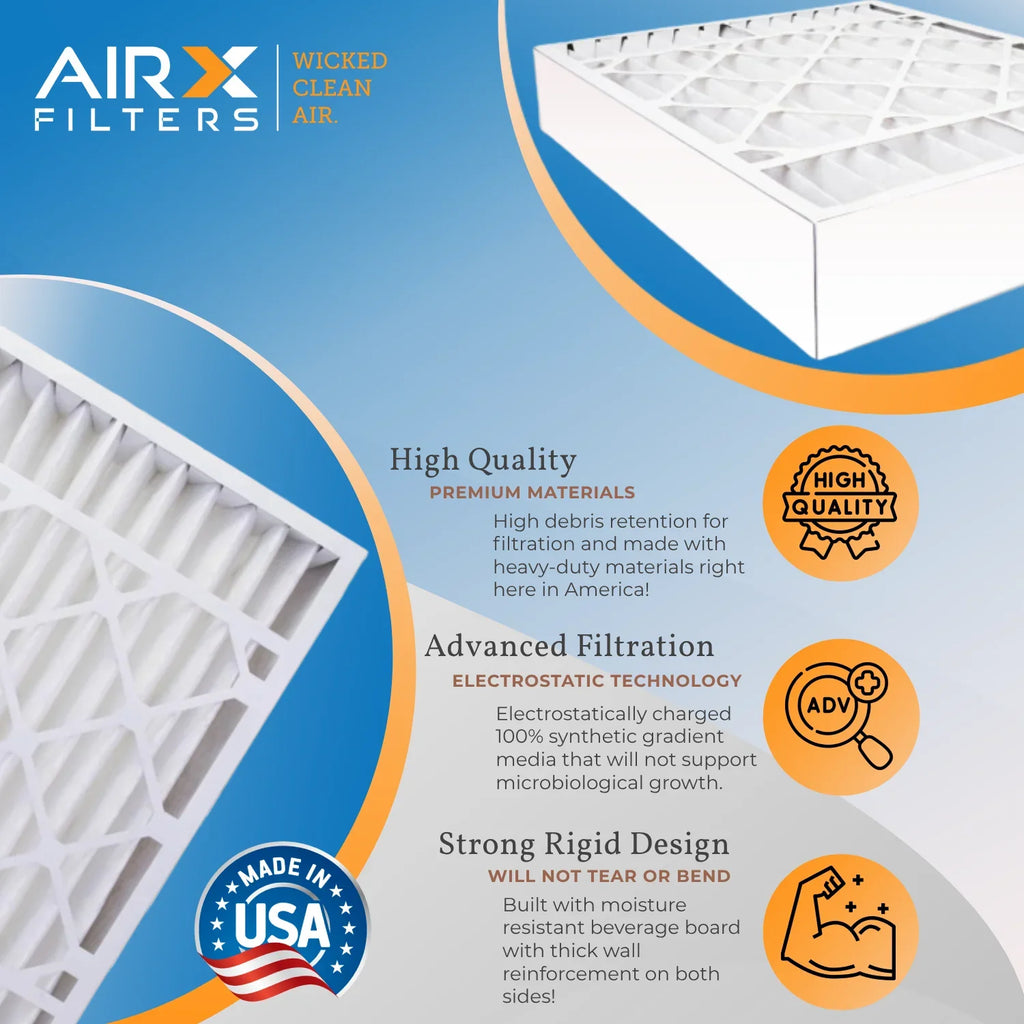 MPR FPR HVAC MERV 20x20x4 to 20x20x4 USA Air AC & Filters WICKED AIRX Made CLEAN Filter Pack Comparable 8 Premium FILTERS AIR. 700 2 5 Furnace by Filter