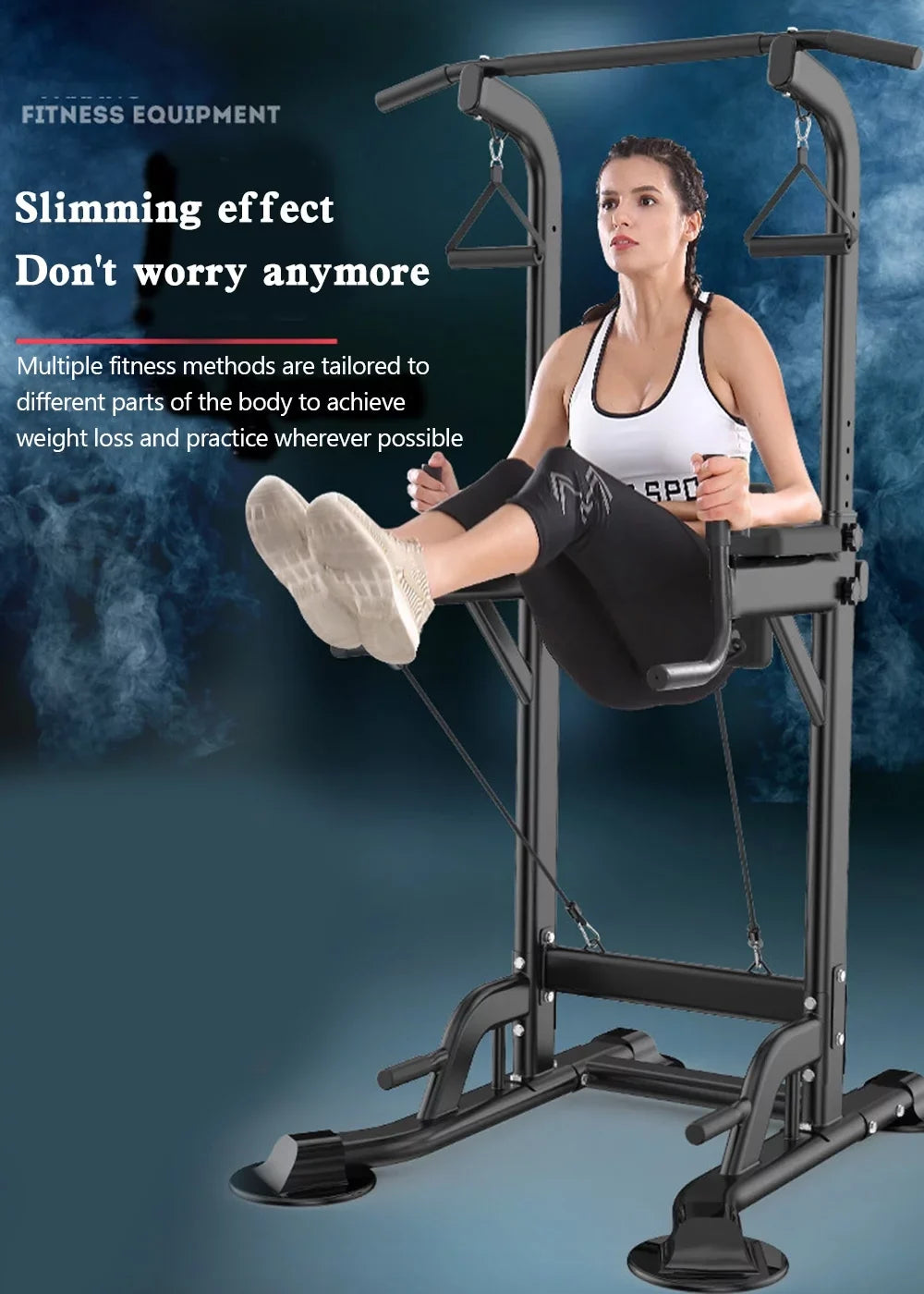 Power Home Tower Stands Training Squat Bar Strength Bars Dip & Gym for Pull-Up