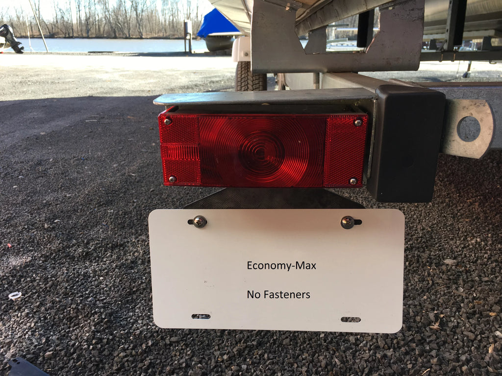 Economy-Max Rubber Holder Trailer/Truck License SurePlate TM Bracket, EM16001 Plate