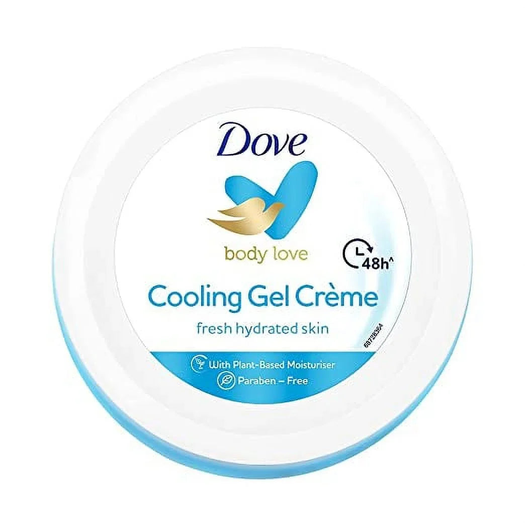 245 Gel Lightweight, Crème Dove Moisturizer Long g Lasting Hrs Oil Cooling Free, Skin, (Cream), Free Smooth Hydration, 48 Paraben For