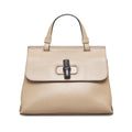 Pre-Owned Brown Leather Satchel Authenticated (Good) Gucci Daily Medium Calf Bamboo Unisex
