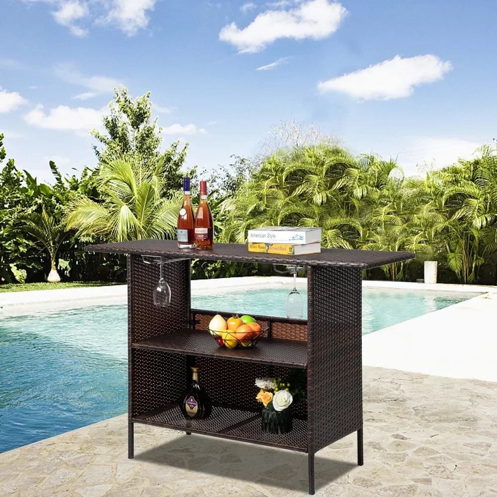 Bar Modern Table Gradient Stylish And Brown Beautiful