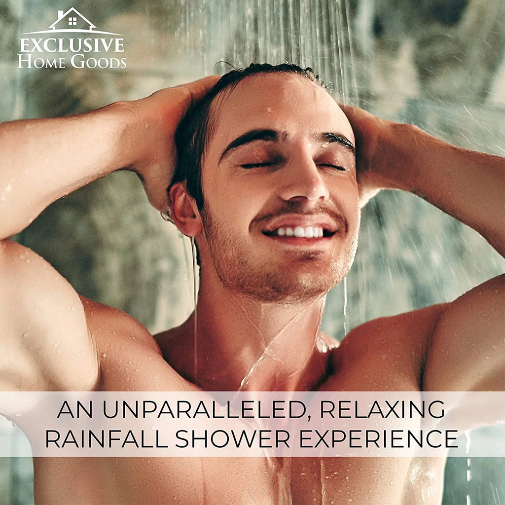 Home & Goods Showerhead Shower Exclusive System for Hard Liquid Rainfall Filter Head