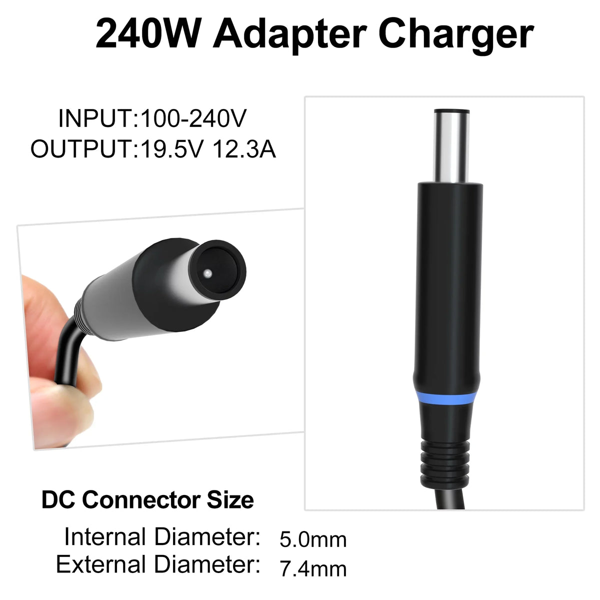 Laptop R5 Adapter M6500 Dell G5 M15 Series R2 M6400 M17 x51,Precision M4300 Supply 13 7710 Alienware M17x R1 Charger G3 15 for AC Cord 180W Dell 7540 Power 240W 17 R4 G7 R3