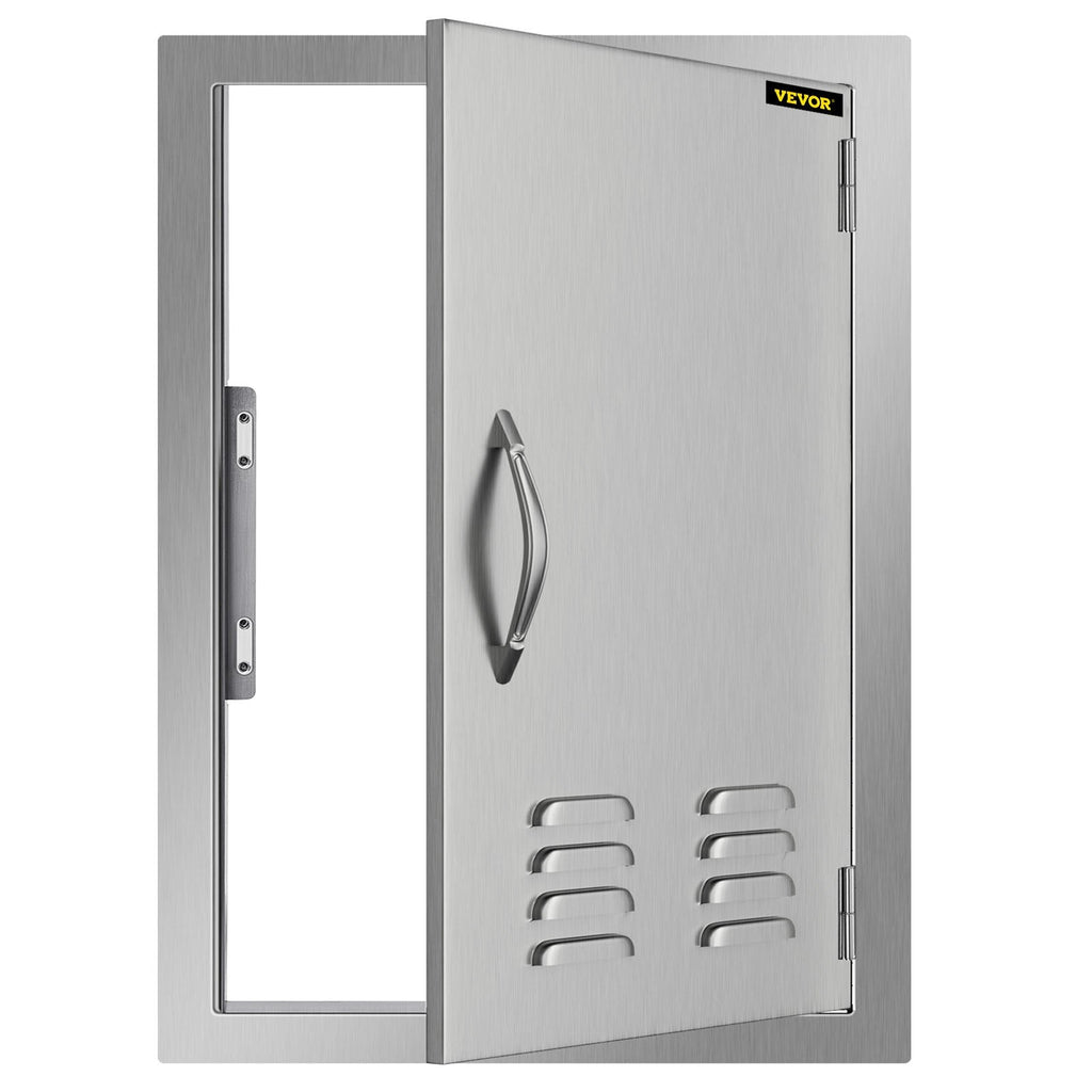 Door Stainless Steel BBQ inch Door 17x24 Access Storage for Vertical Vents Single with Island