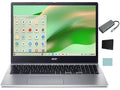 Chrome Life, RAM, 15.6" 64GB DDR5 N100 Laptop, 315 OS, Touchscreen Display, Silver Accessories Wi-Fi, FHD Quad-core Long eMMC, Acer Core), (4 Tigology + Chromebook Battery 8GB Intel
