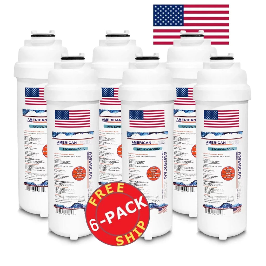 Model with 6 Compatible in , , Made Liquid AFC LZSDWSSK - AFC-EWH-3000 U.S.A. - Pack Brand Filters # LiquidSentry® ,