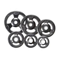 Iron Grip Composite Steel Barbell Olympic Plate, Black lbs 25 - York