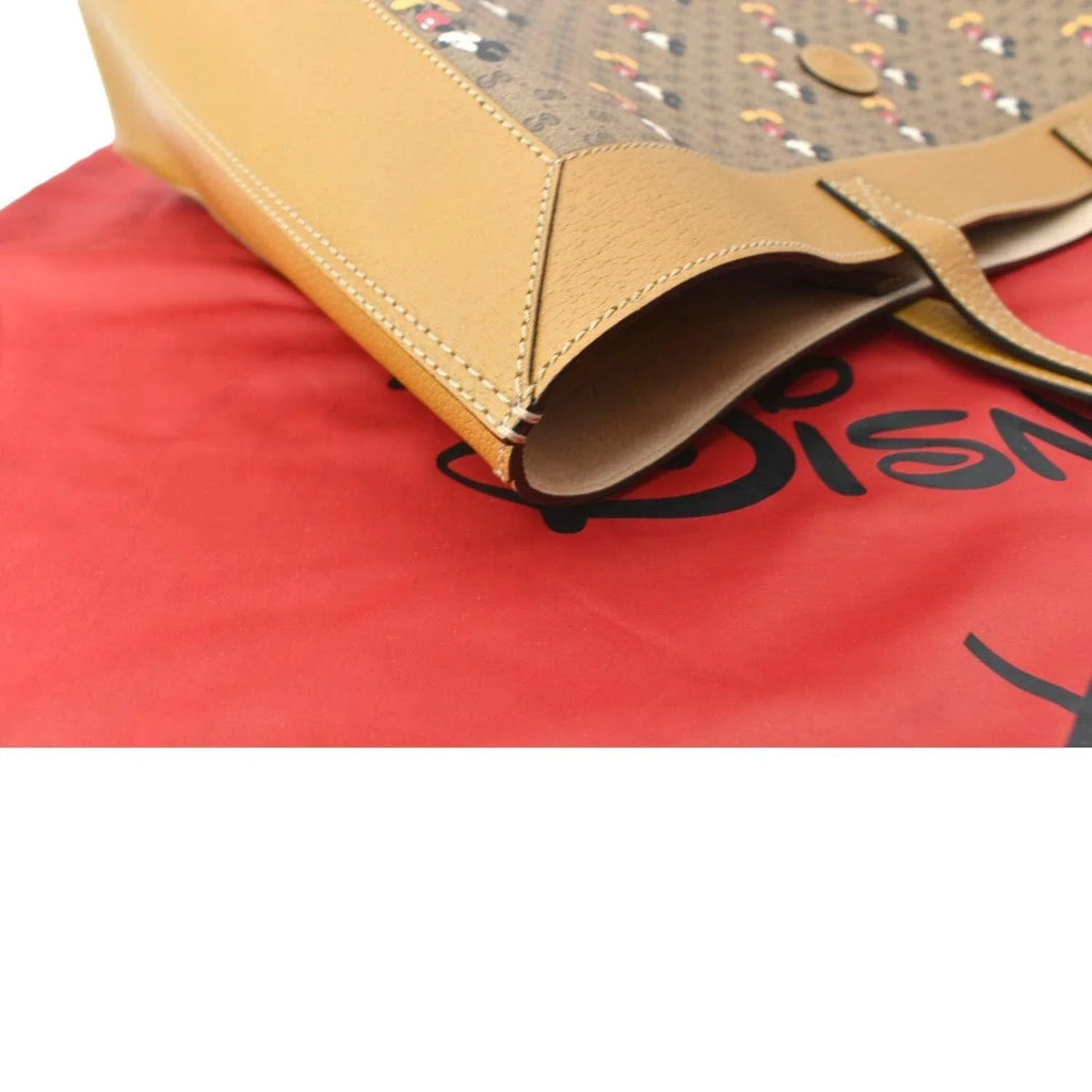 Medium Used 547947 Beige GUCCI Supreme x Tote Disney Bag GG