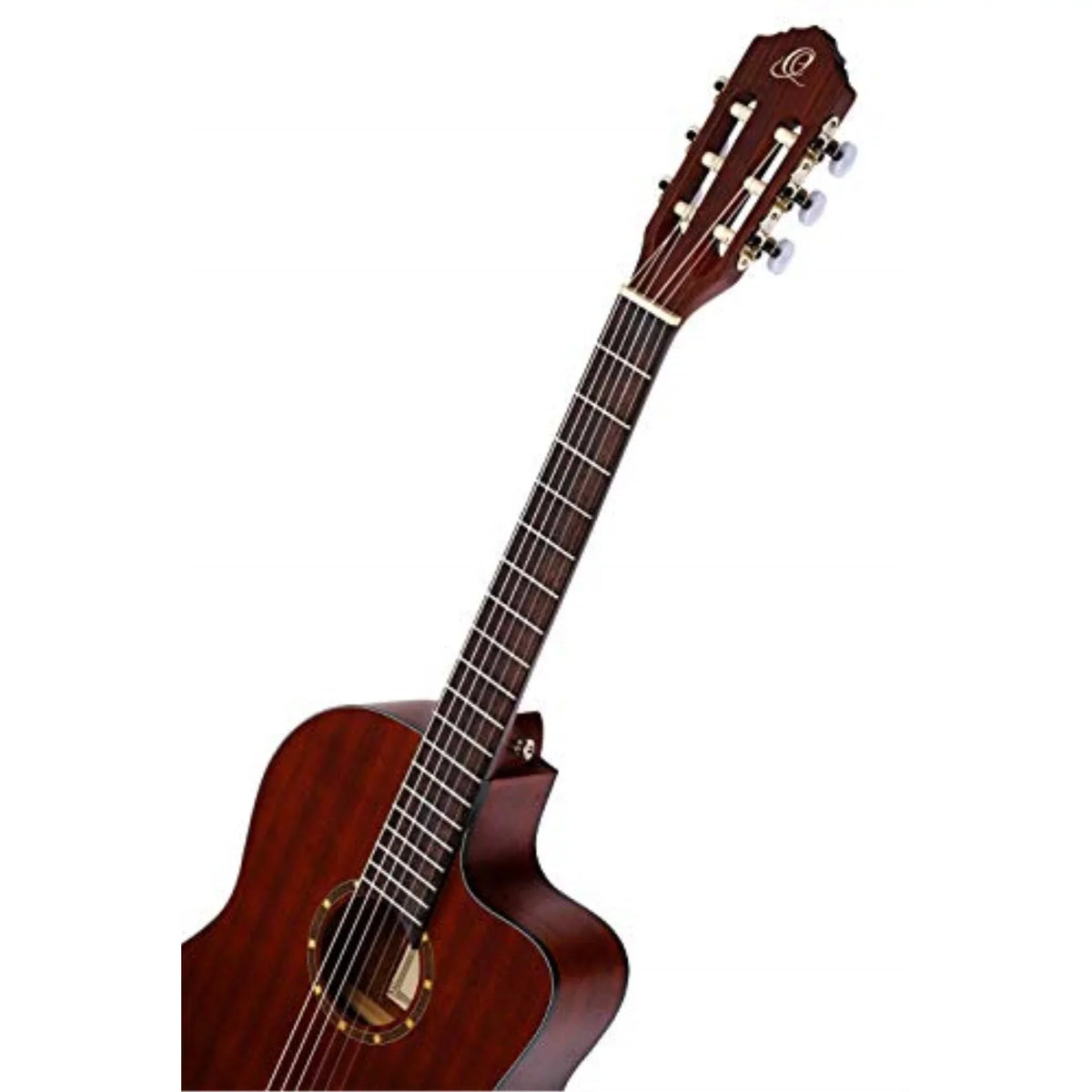 Ortega Thinline RCE125MMSN Acoustic-Electric Series Nylon Family Guitar Mahogany