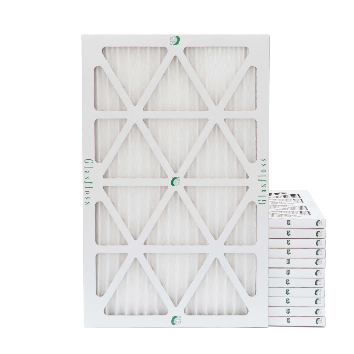 23-1/2 MERV Actual x Size: x 14x24x1 13 12 Pack Filters Air of Glasfloss. 13-1/2 Pleated by 7/8