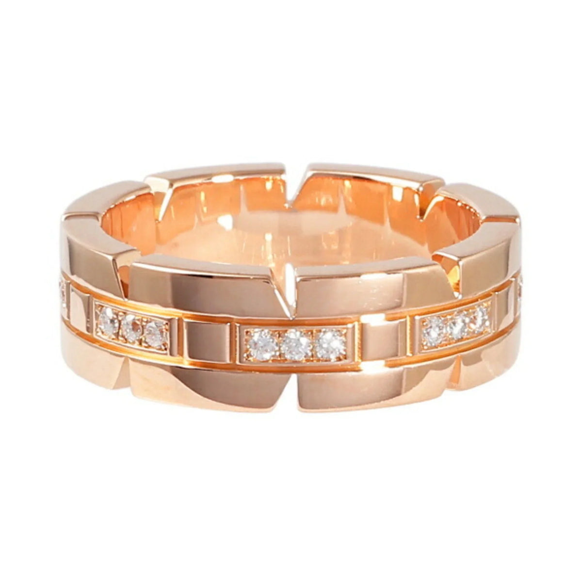 gold pink K18PG Cartier Tank Française Pre-Owned (Good) ring