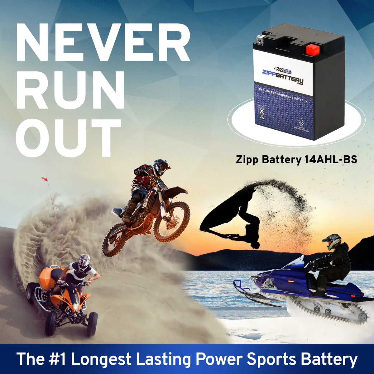 (14AHL-BS for Motorcycle 210 Ah, Suzuki 1989 CCA) Battery Volt,12 Zipp 12 YTX14AHL-BS Battery Gsx-r1100 1100cc