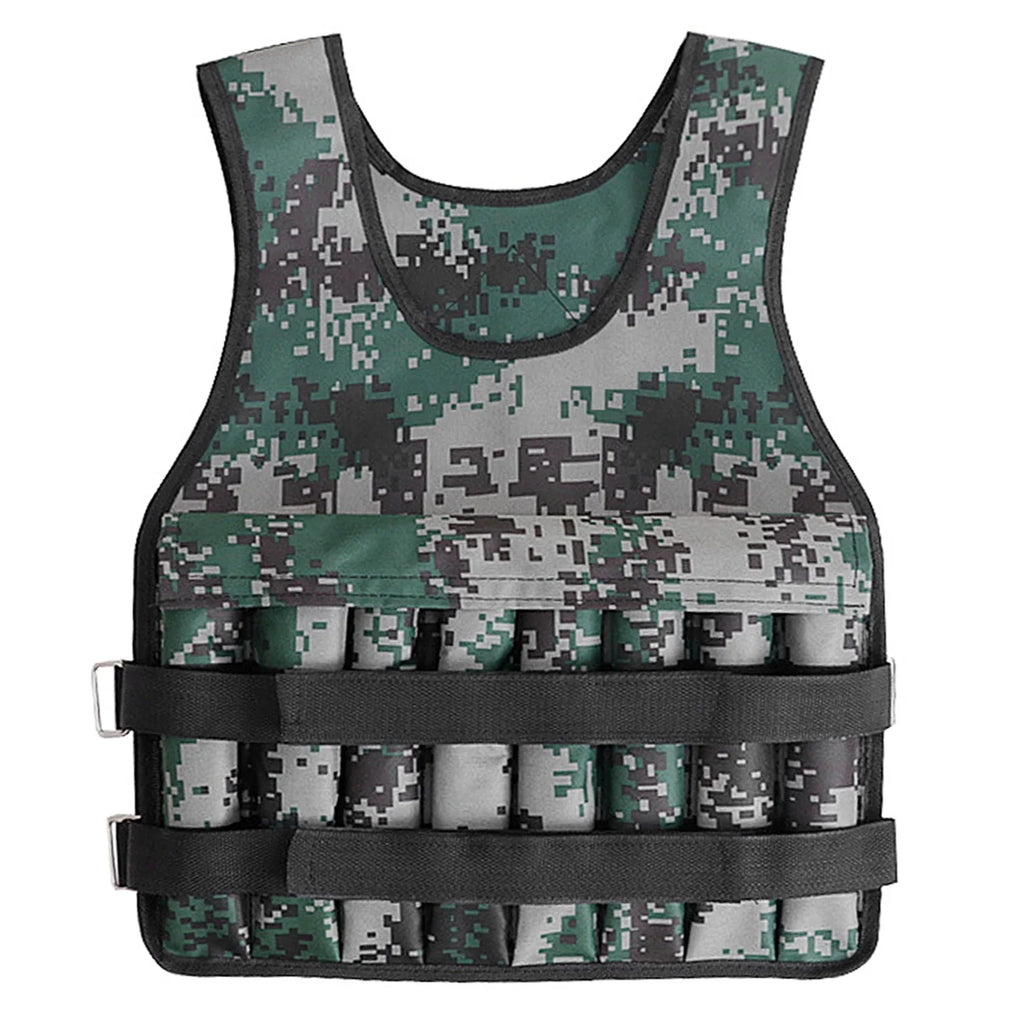 Tomshoo Workout Perfect Adjustable Material, Premium Oxford Camouflage for Fit, Muscle Vest, Building, Weighted