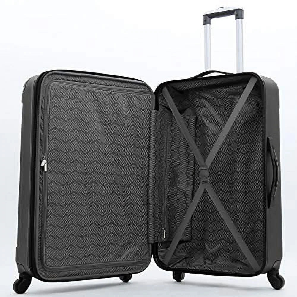 Travel Midtown Set, Luggage 4-Piece Hardside Black Club Travelers
