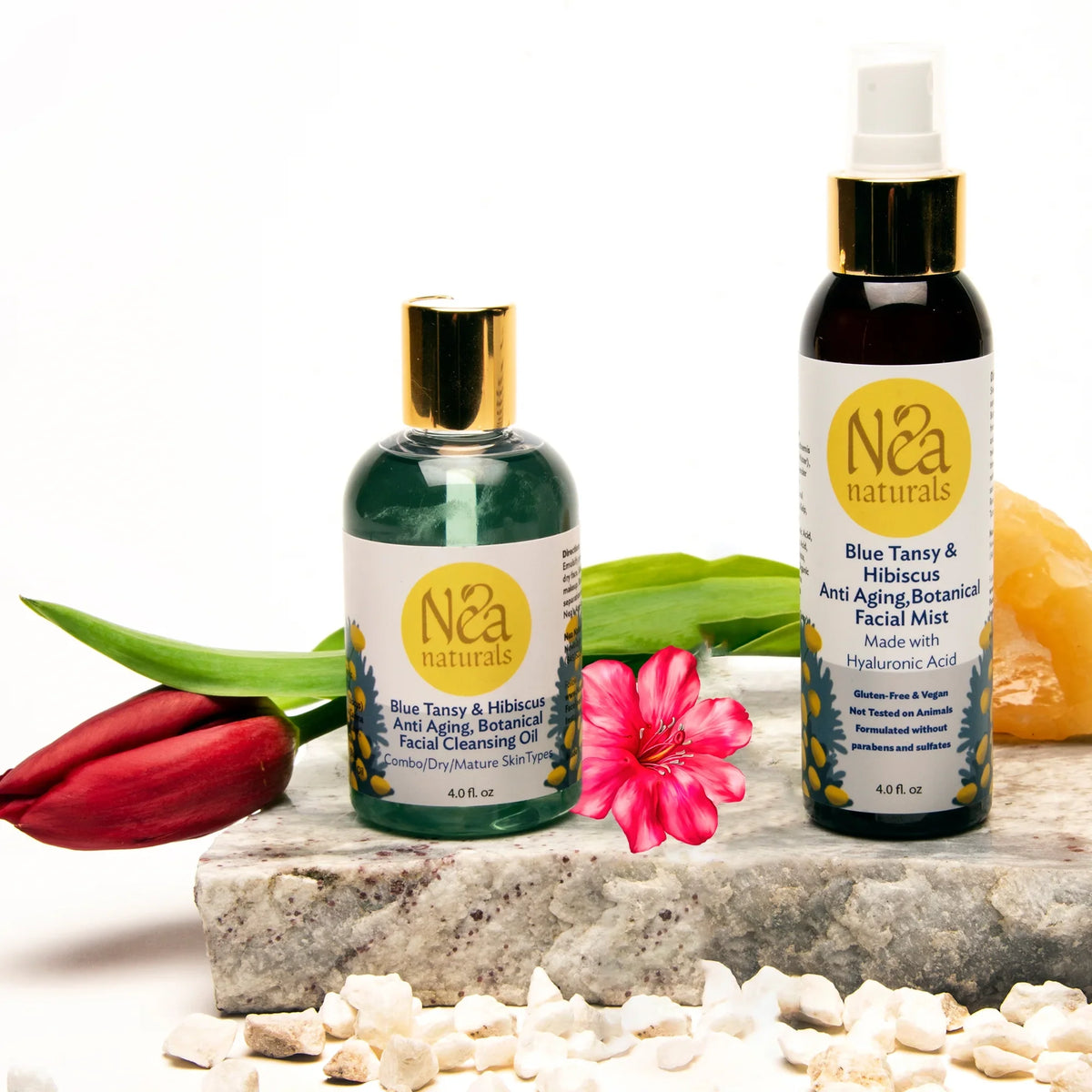 Naturals Blue Oil Tansy 2 - Blue Tansy Cleansing Nea Mist Set & Piece
