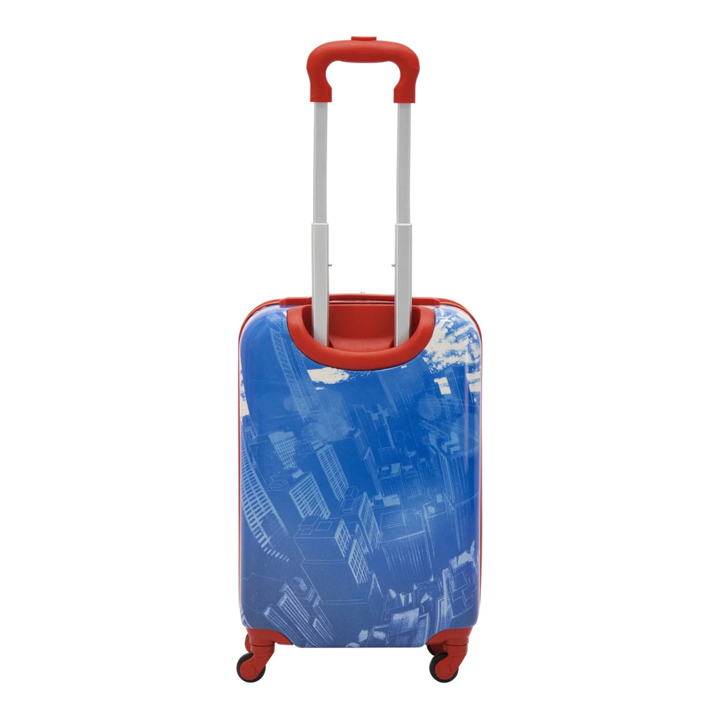 Carry Wheels, Spider-Man Suitcase Rolling Blue with 21 Marvel Inch Hardshell Kids On Luggage,