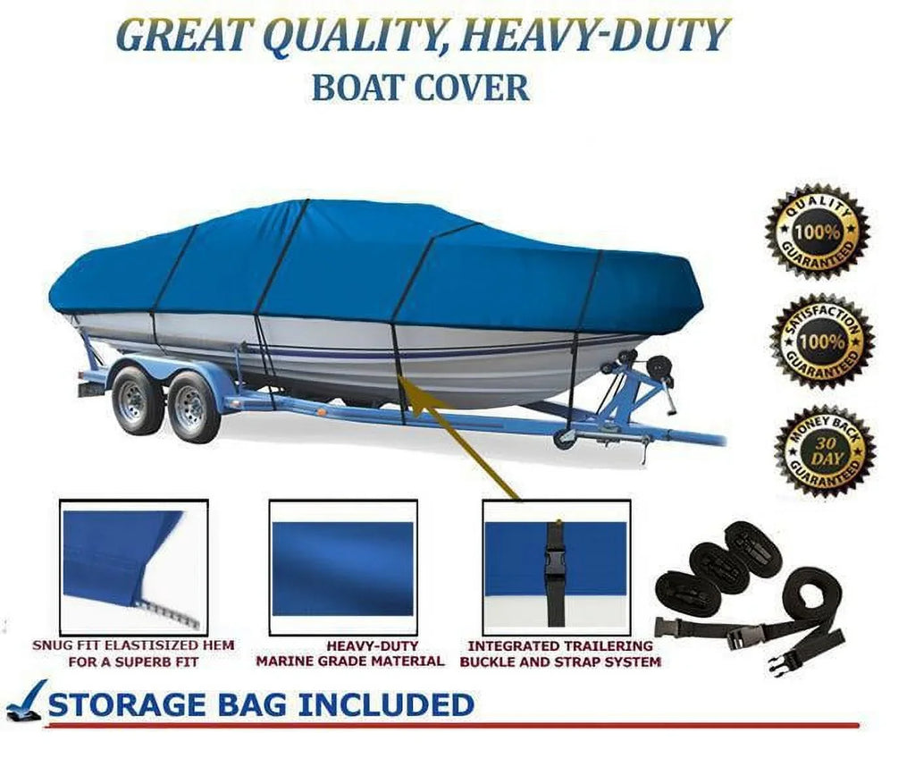 O/B BLUE, GREAT LOWE QUALITY Compatible COVER for 170 BOAT V 1999