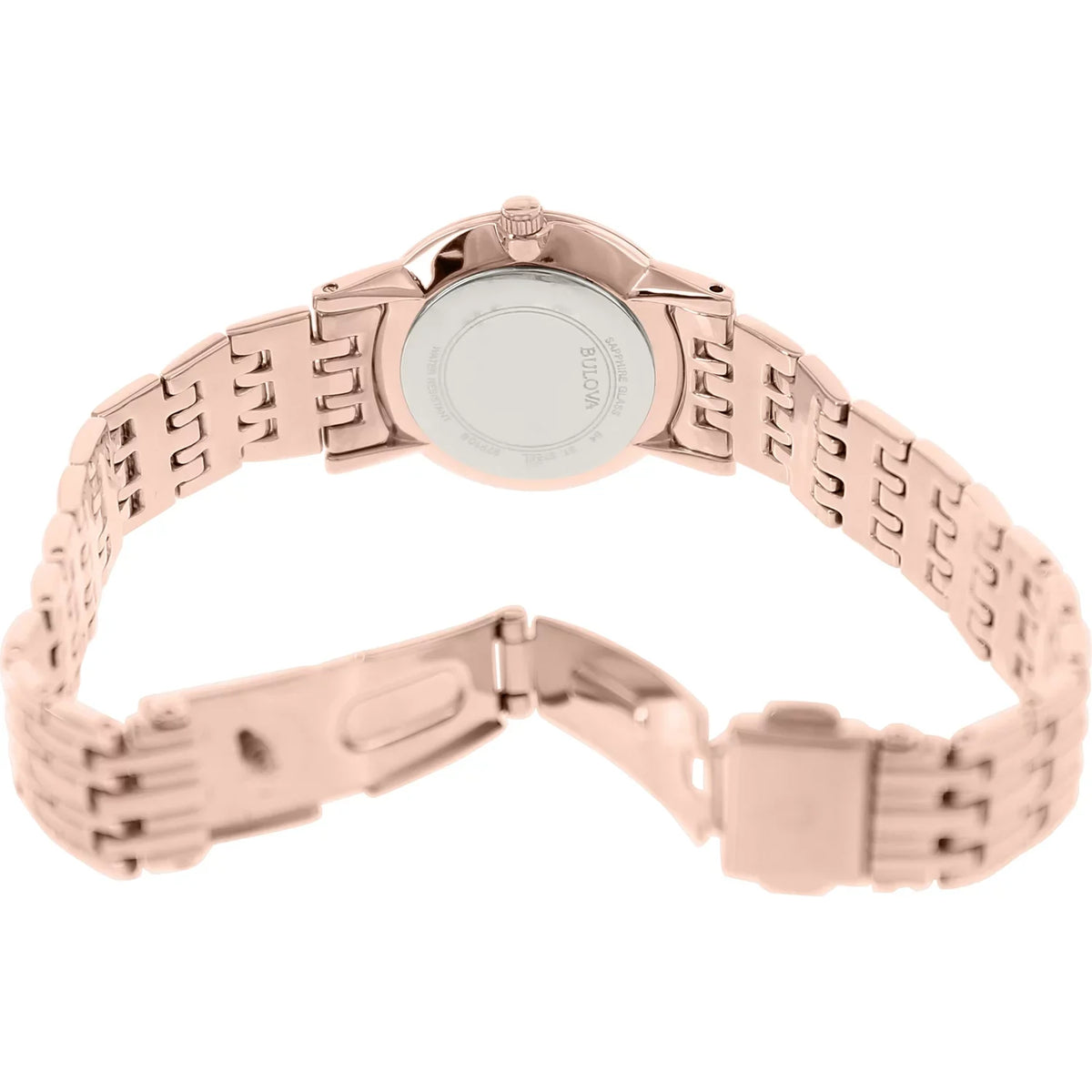 97P106 Gallery Gold Watch Women's Stainless-Steel Quartz Diamond