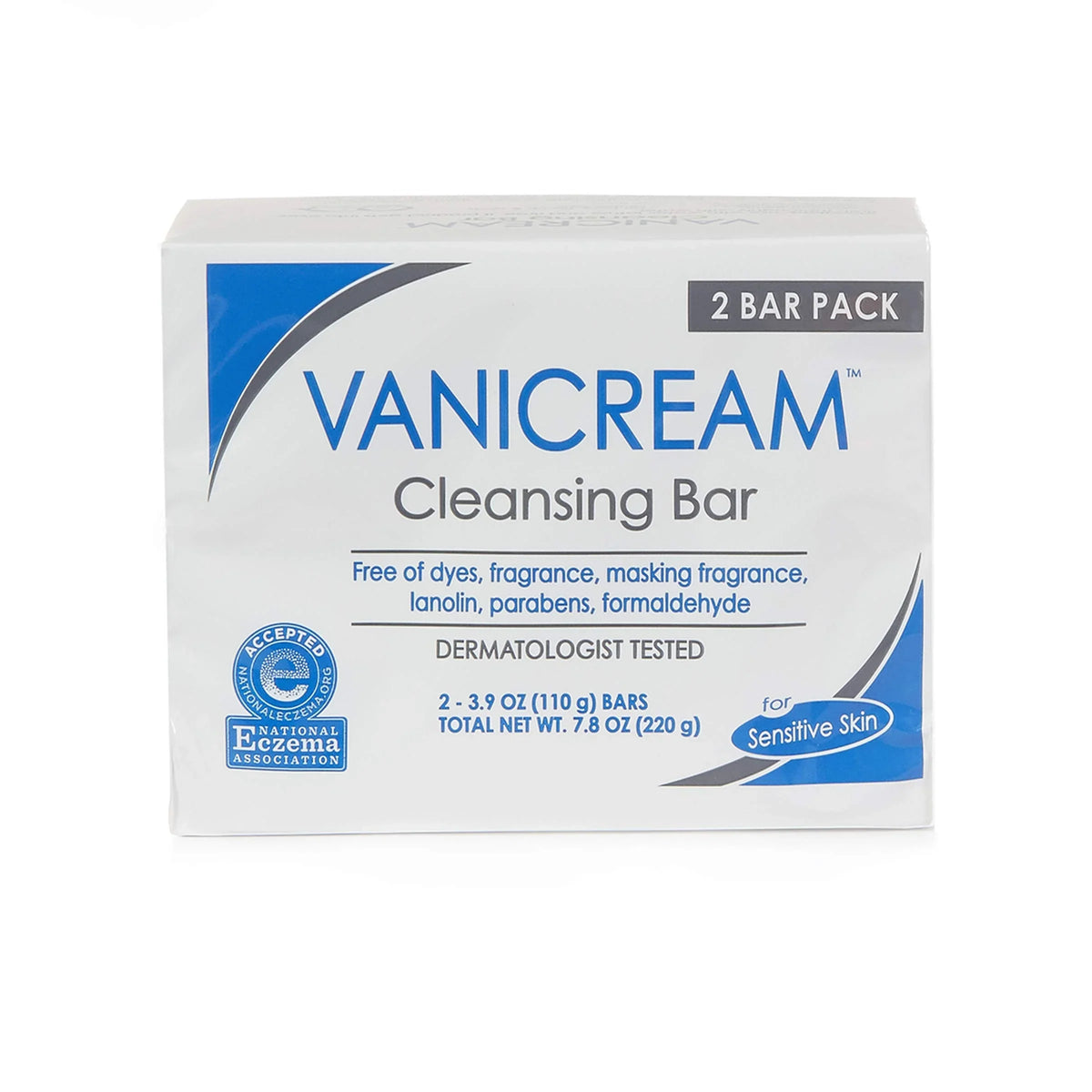 Fragrance Cleansing Skin For Ounce. Moisturizes Pack And And Free Sensitive Gently 7.8 Vanicream, Gluten Bar 3.9 Cleanses 2, Of Sulfate