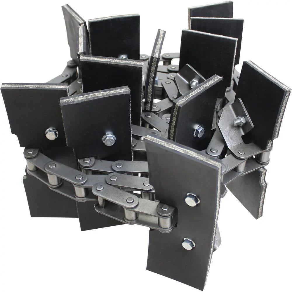Elevator Grain Chain, Rubber AMAXE47615 Paddles Return RAParts