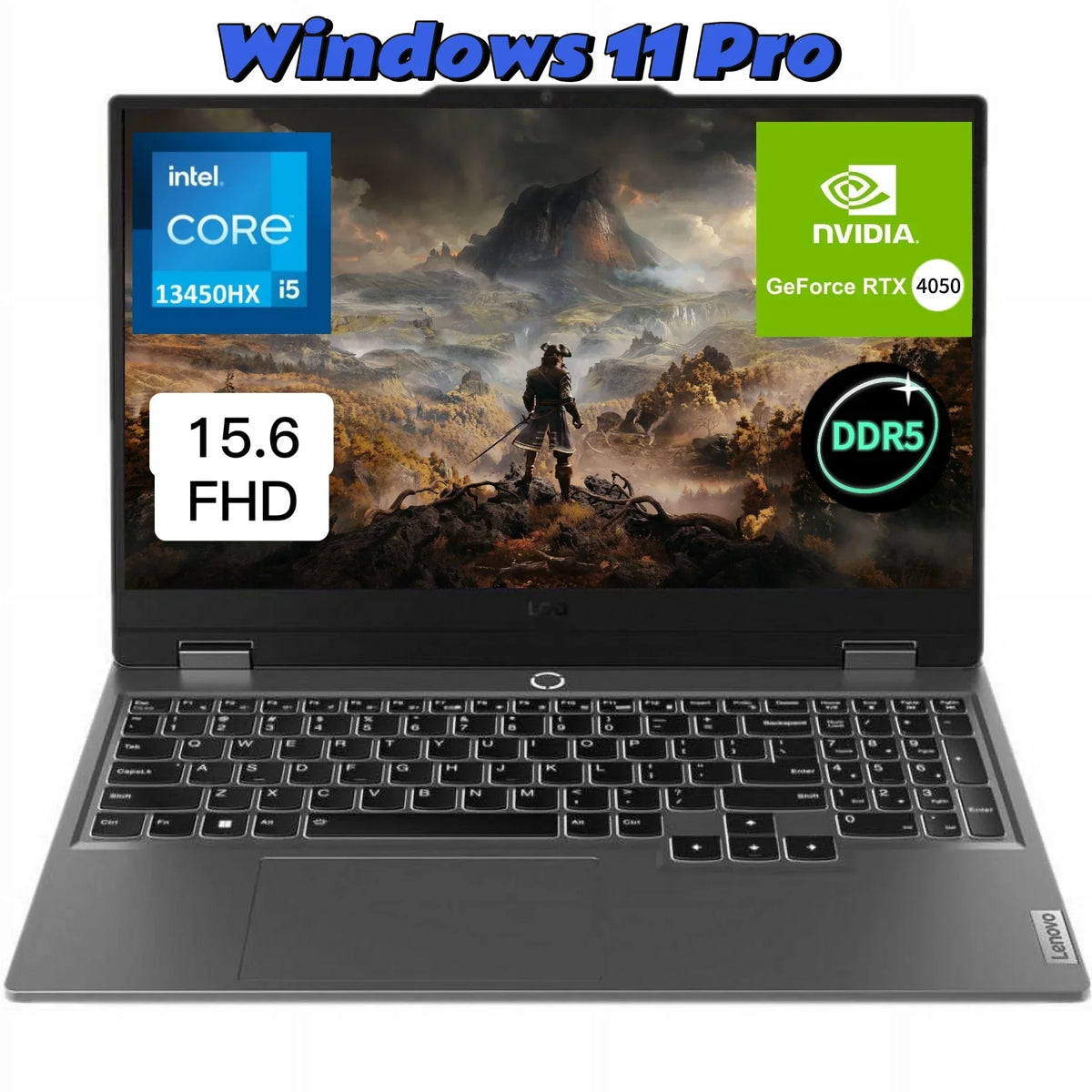 i5-13450HX,12GB RTX Intel Backlit,Webcam, 15.6" DDR5 LOQ Laptop, HDMI, Gaming 4050, 11 GeForce Bluetooth, Pro Windows Core SSD, FHD NVIDIA RAM,1TB Lenovo New